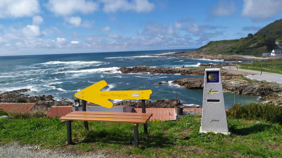 Banco Peregrino en A Guarda :: Camino Portugués por la Costa