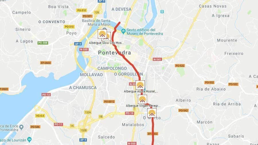 Albergues de peregrinos en Pontevedra - Camino Portugués :: Guía del Camino de Santiago