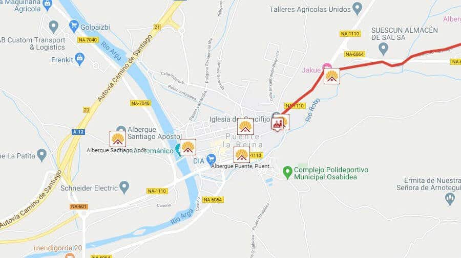 Albergues de peregrinos en Puente la Reina, Navarra - Camino Francés :: Guía del Camino de Santiago