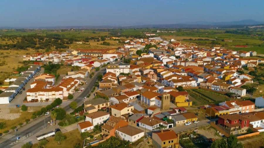 Vista aérea de Carcaboso, Cáceres - Vía de la Plata :: Guía del Camino de Santiago