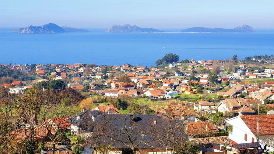 Vista de Saiáns, Vigo - Camino Portugués por la Costa :: Guía del Camino de Santiago