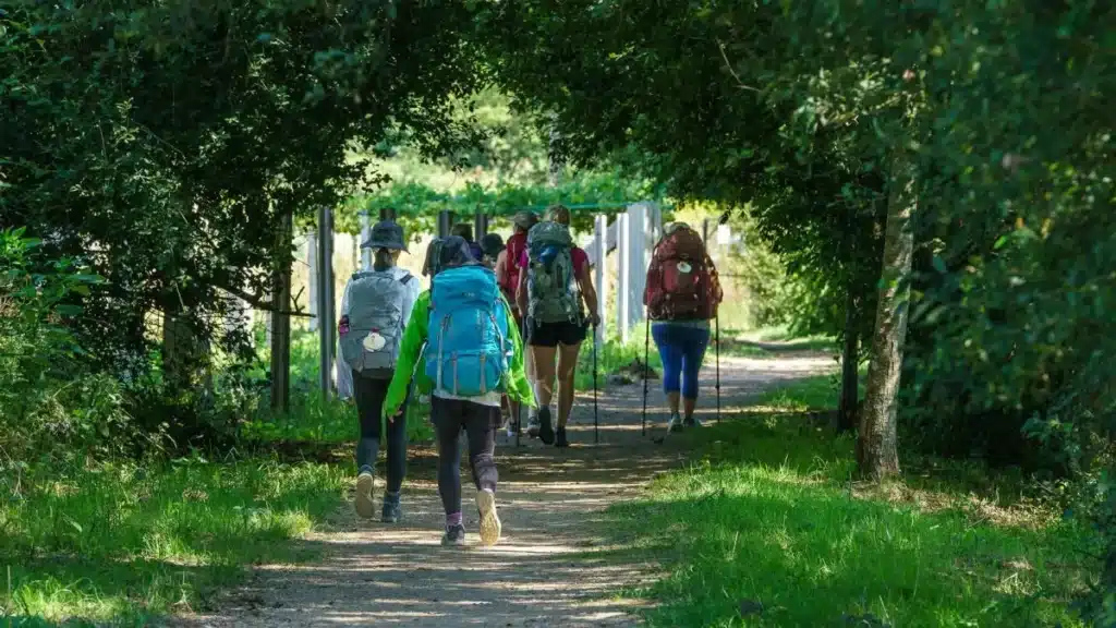 Un grupo de peregrinas por la Variante Espiritual del Camino Portugués :: Guía del Camino de Santiago