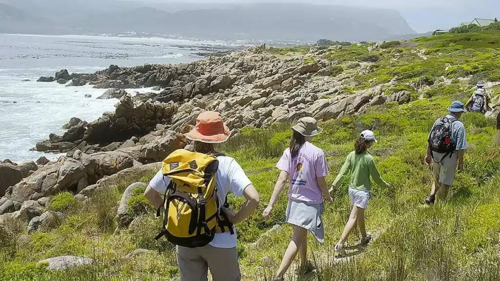 Un grupo de peregrinos por el Camino Portugués por la Costa en Galicia :: Guía del Camino de Santiago