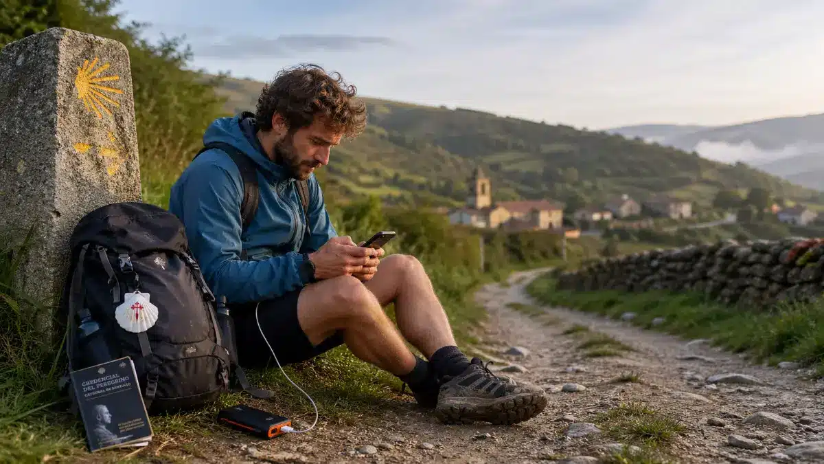 Móvil en el Camino de Santiago: problemas y consejos