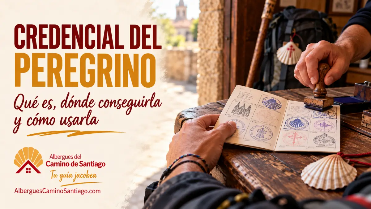 Credencial del Peregrino sellada durante el Camino de Santiago