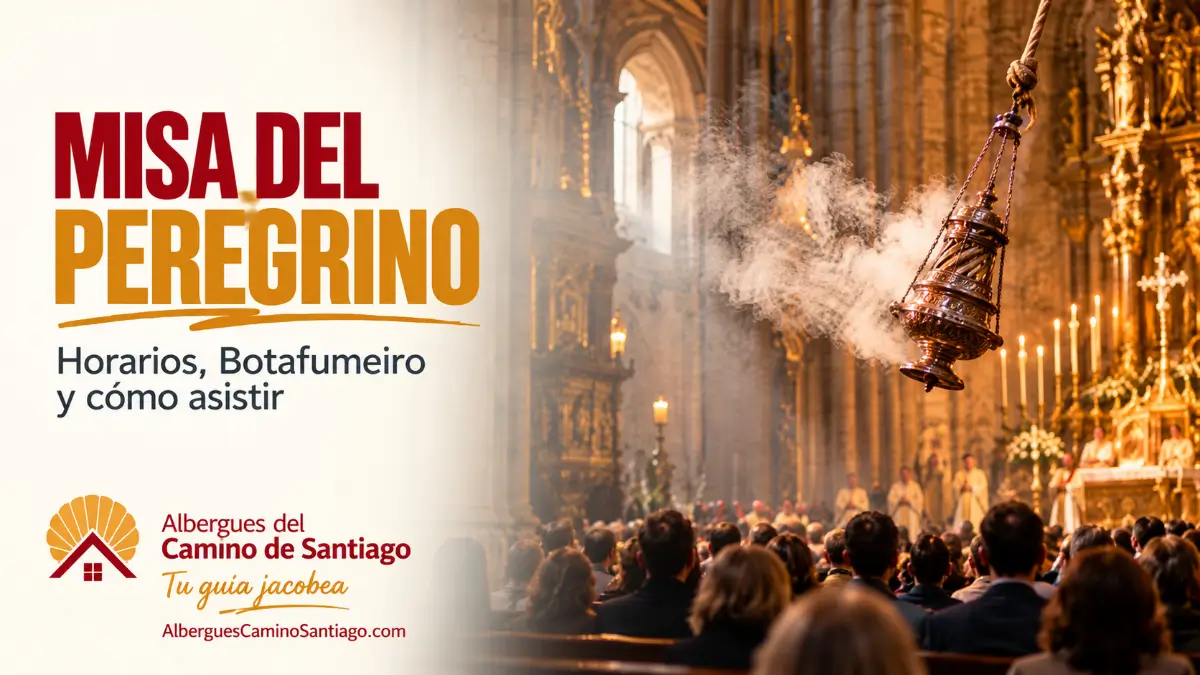 Misa del Peregrino en la Catedral de Santiago con el Botafumeiro